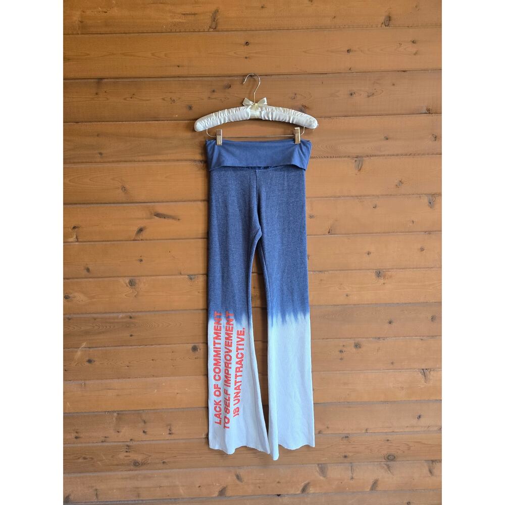 Boys Lie Sweatpant Commitment Issues Cloud Wash Pant Foldover Yoga Flare Thermal - Picture 2 of 6